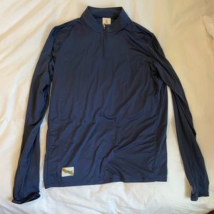 Tracksmith Twilight Quarter Zip - Men’s Small - Navy